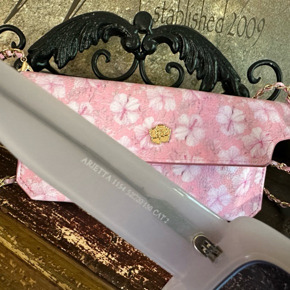 NWT LoveShackFancy Arietta Clear Waters Sunglasses - Picture 11 of 12